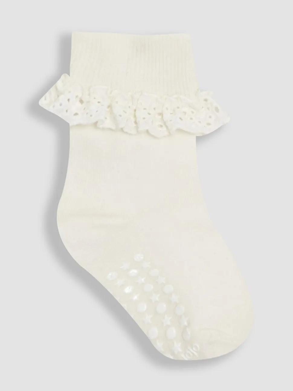 JoJo Maman Bébé Khaki Frilly Socks 3 Pack
