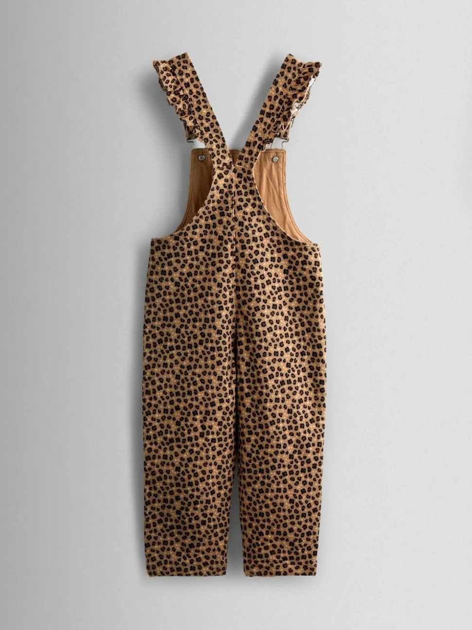 JoJo Maman Bébé Leopard Print Dungaree & T-Shirt Set