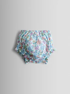 JoJo Maman Bébé Lilac Ditsy Floral Sailor Baby Dress and Headband Set