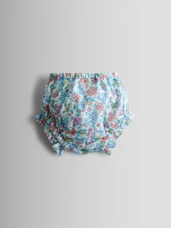 JoJo Maman Bébé Lilac Ditsy Floral Sailor Baby Dress and Headband Set