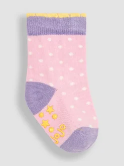 JoJo Maman Bébé Lilac Purple Lemon 3-Pack Fruit Socks