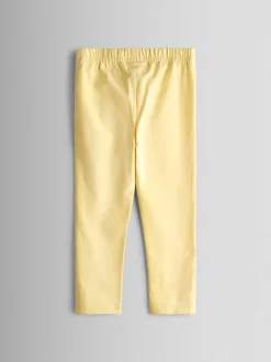 JoJo Maman Bébé Mid Yellow Bunny Appliqué Frill Top And Leggings Set