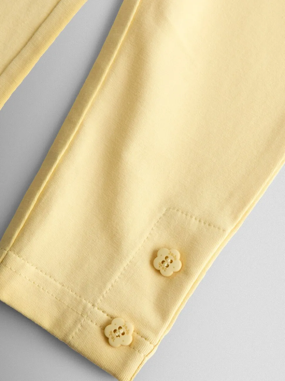 JoJo Maman Bébé Mid Yellow Bunny Appliqué Frill Top And Leggings Set