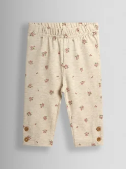 JoJo Maman Bébé Mint Hedgehog Collared Appliqué Sweatshirt & Legging Set