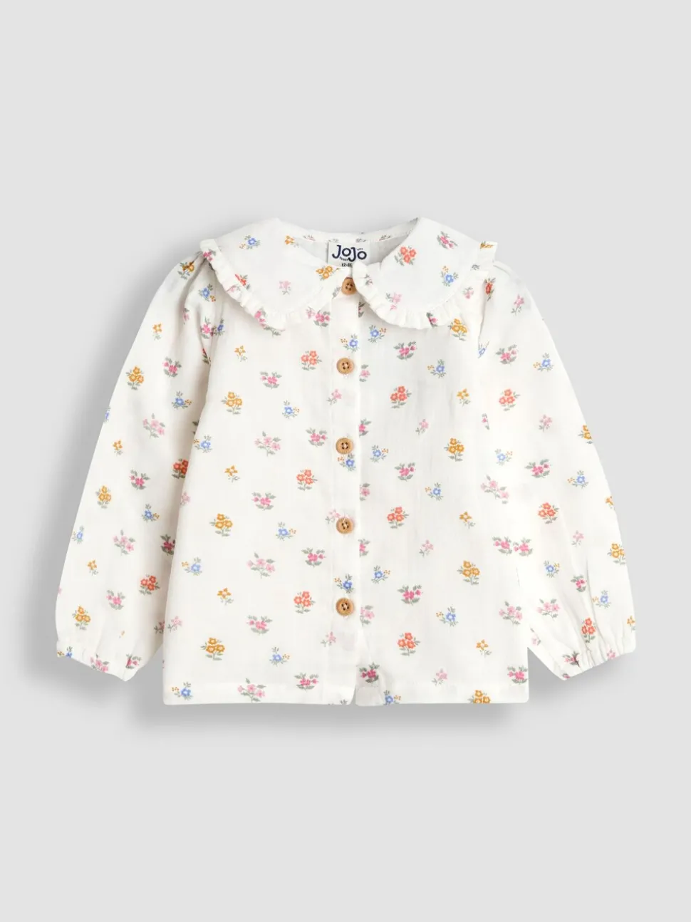 JoJo Maman Bébé Mustard Yellow Embroidered Cord Pinafore Dress & Blouse Set