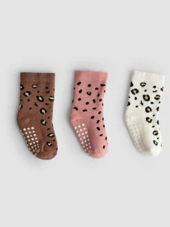 JoJo Maman Bébé Natural Animal 3-Pack Extra Thick Socks
