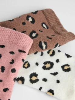 JoJo Maman Bébé Natural Animal 3-Pack Extra Thick Socks