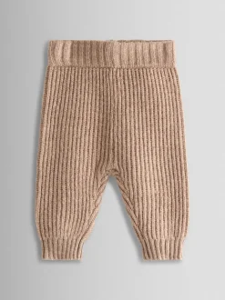 JoJo Maman Bébé Natural Fox Knit Top & Bottom Set