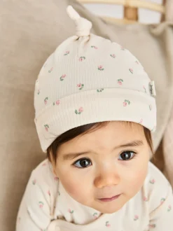 JoJo Maman Bébé Natural 3 Piece Body Trousers and Hat Set
