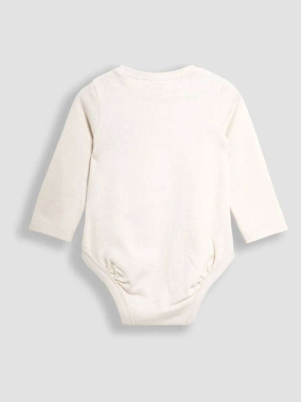 JoJo Maman Bébé Natural Printed Bear And Appliqué Pocket Bodies 2 Pack