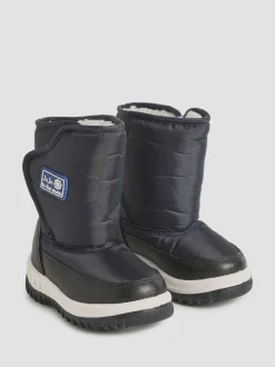 JoJo Maman Bébé Navy Blue Cosy Snow Boots
