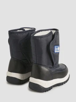 JoJo Maman Bébé Navy Blue Cosy Snow Boots
