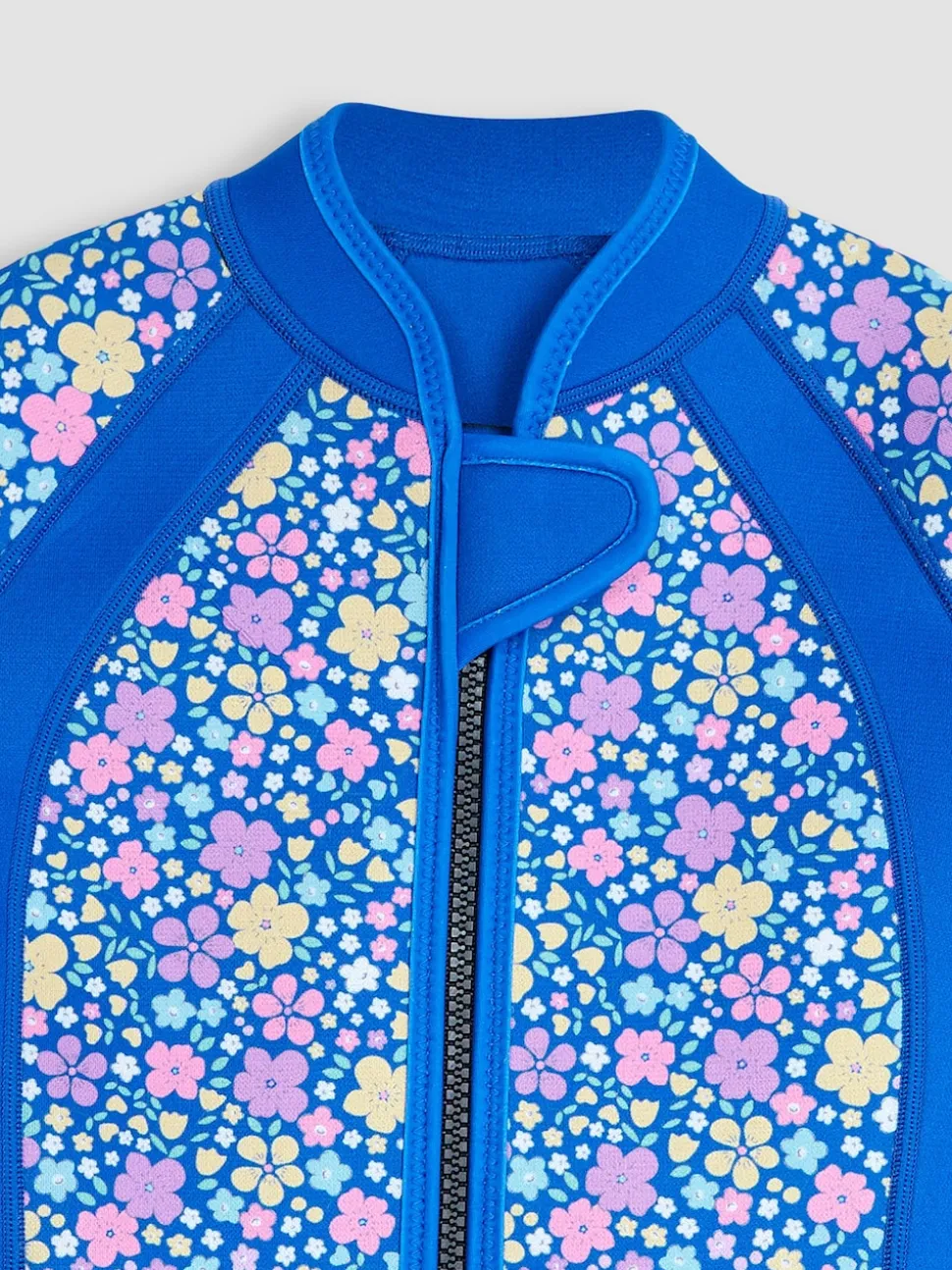 JoJo Maman Bébé Navy Blue Floral Print Junior Wetsuit