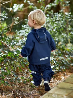 JoJo Maman Bébé Navy Blue Pack-Away Rain Jacket