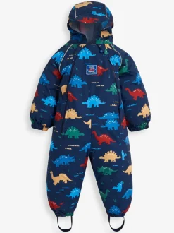 JoJo Maman Bébé Navy Blue Pack Away Waterproof Puddle Suit
