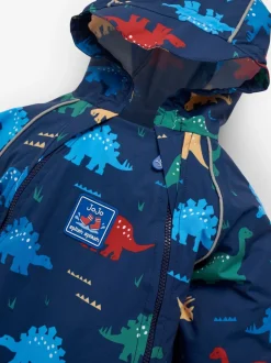 JoJo Maman Bébé Navy Blue Pack Away Waterproof Puddle Suit