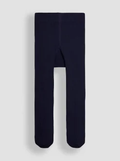 JoJo Maman Bébé Navy Cotton Rich Extra Thick Tights