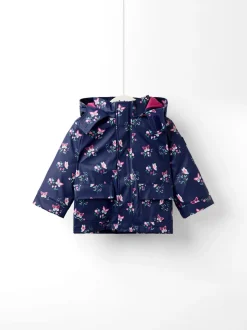JoJo Maman Bébé Navy Ditsy 3-In-1 Waterproof Jacket