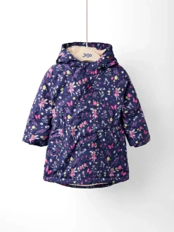 JoJo Maman Bébé Navy Fairy Lined Parka