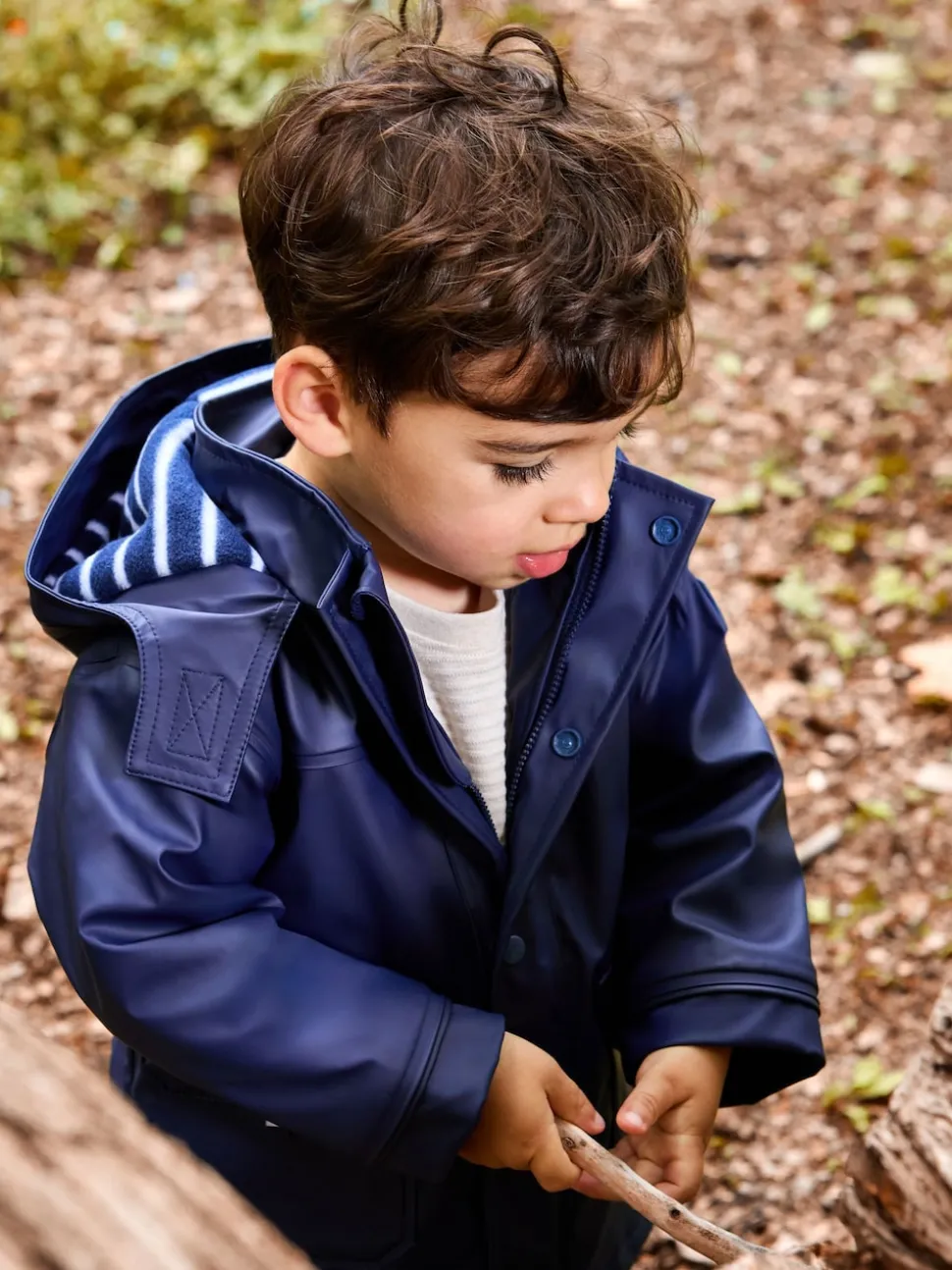 JoJo Maman Bébé Navy Fisherman Waterproof Jacket