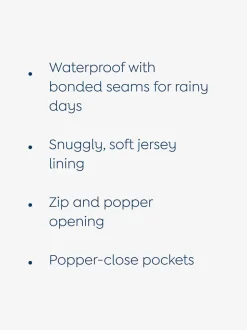 JoJo Maman Bébé Navy Fisherman Waterproof Jacket