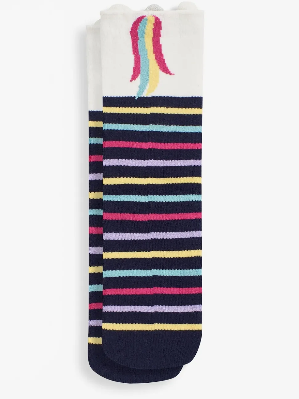 JoJo Maman Bébé Navy Unicorn Welly Socks