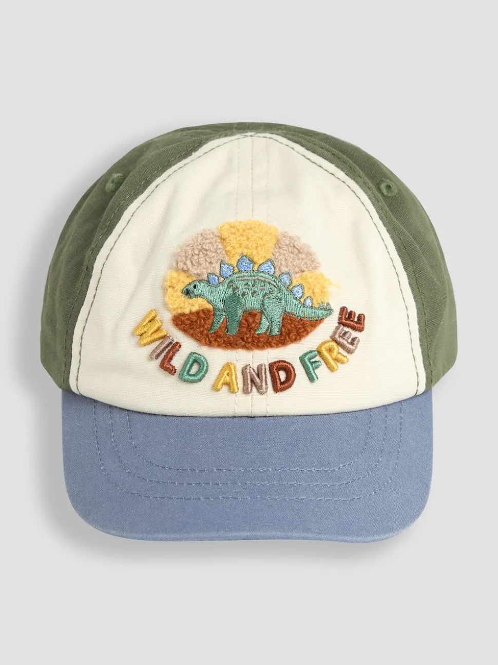 JoJo Maman Bébé Neutral Dinosaur Appliqué Cap