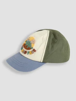 JoJo Maman Bébé Neutral Dinosaur Appliqué Cap