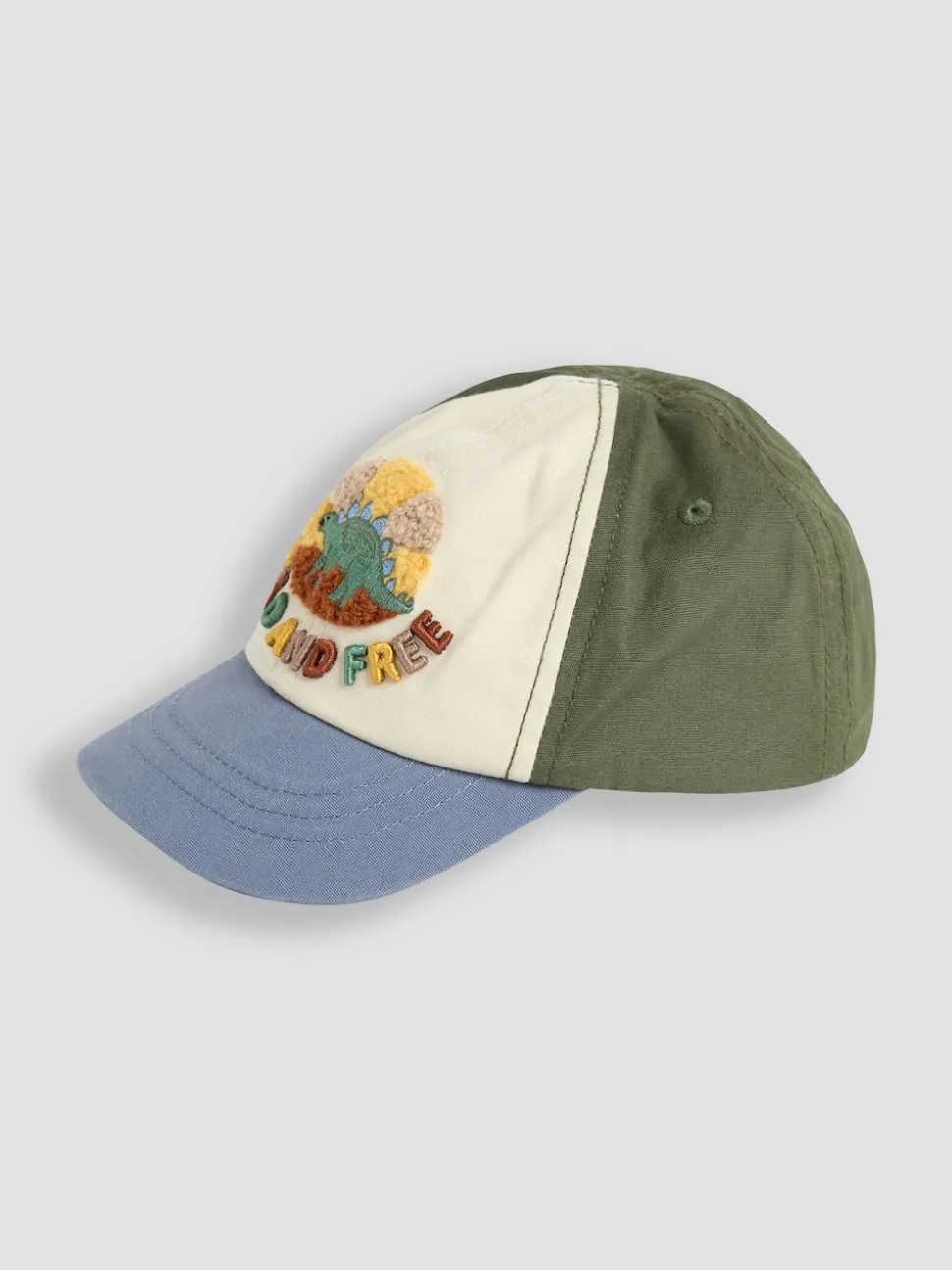 JoJo Maman Bébé Neutral Dinosaur Appliqué Cap