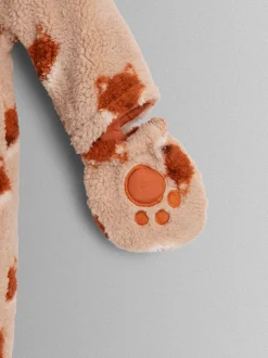 JoJo Maman Bébé Orange Fox Cosy Borg Character Pramsuit