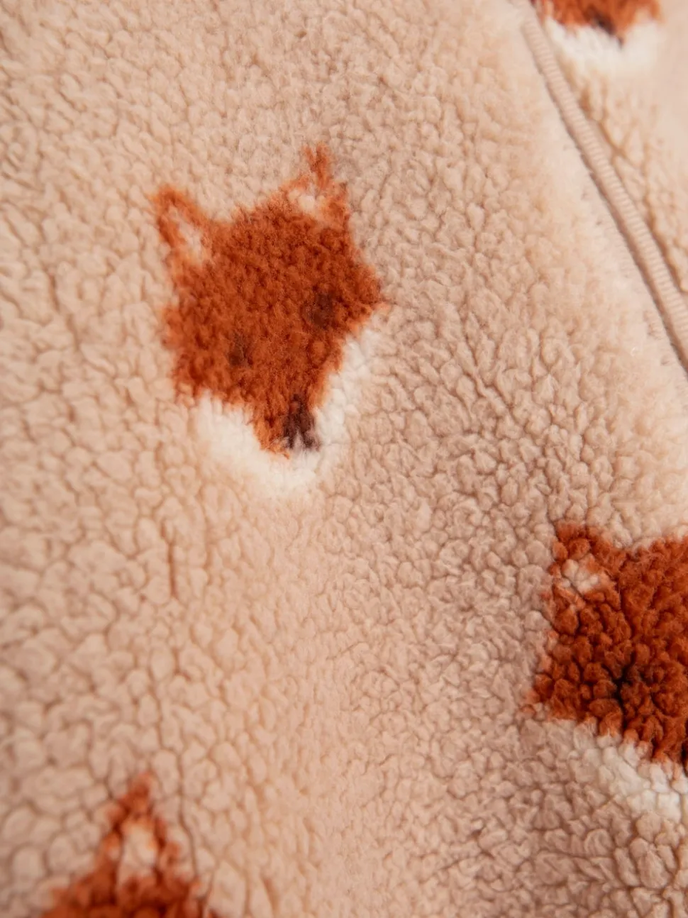 JoJo Maman Bébé Orange Fox Cosy Borg Character Pramsuit