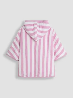 JoJo Maman Bébé Pale Pink Appliqué Towelling Poncho