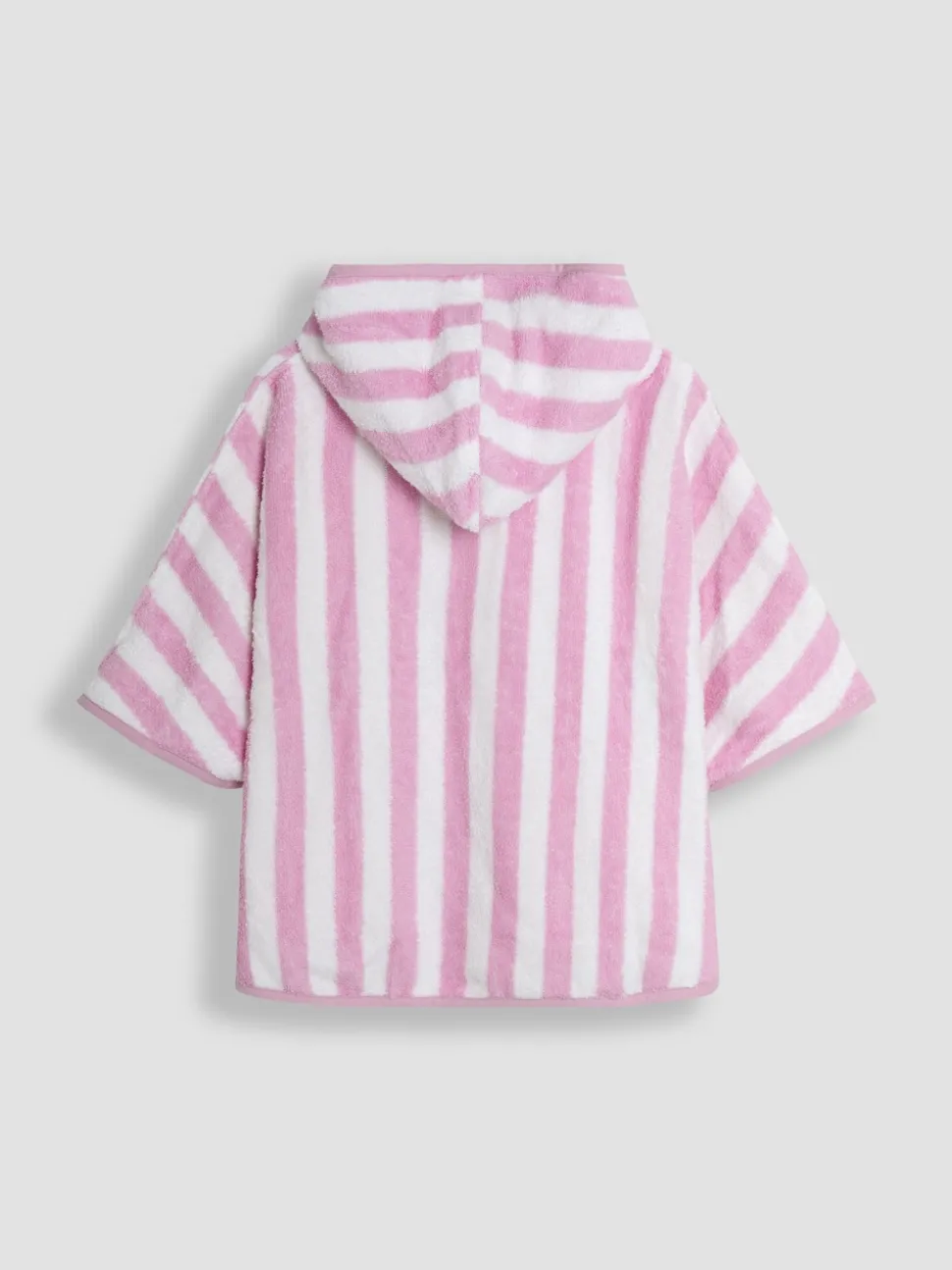 JoJo Maman Bébé Pale Pink Appliqué Towelling Poncho