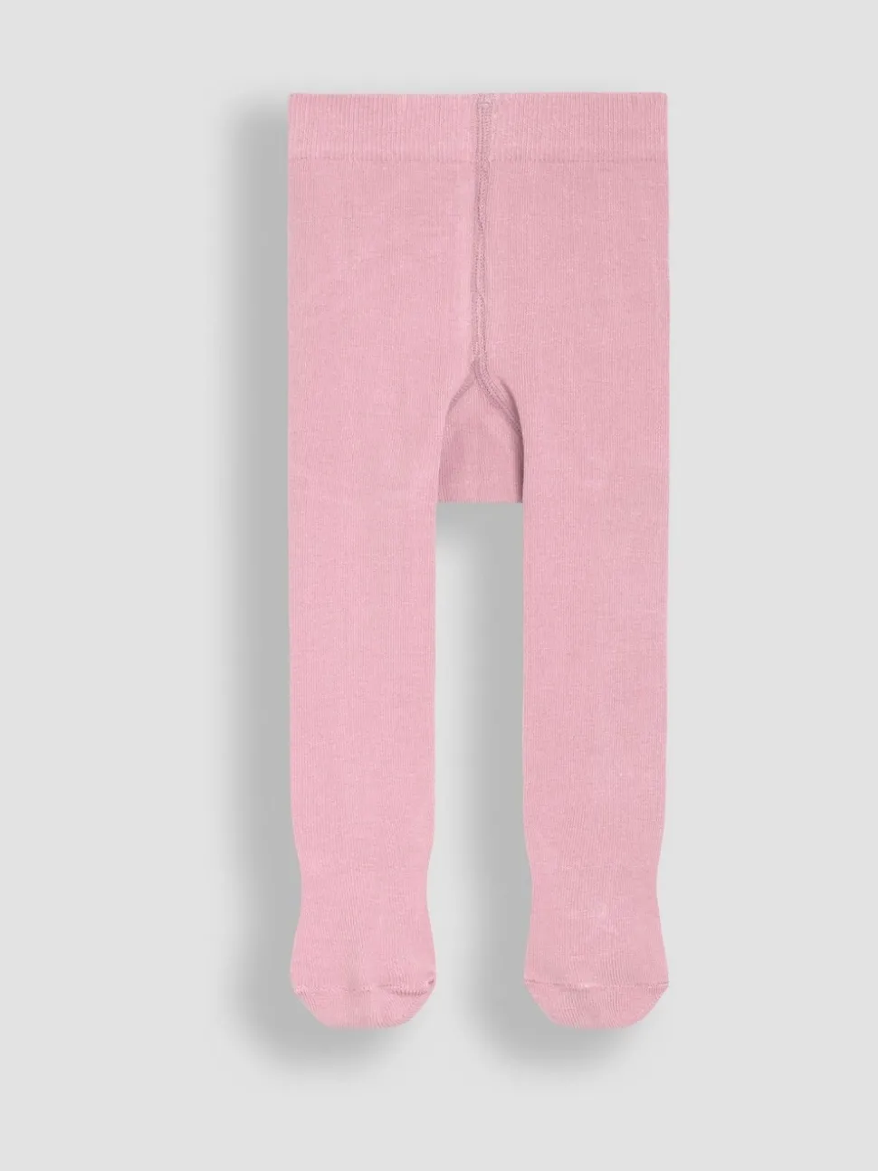 JoJo Maman Bébé Pale Pink Cotton Rich Plain Tights
