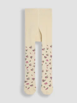 JoJo Maman Bébé Pastel Pink 2-Pack Cotton Rich Tights