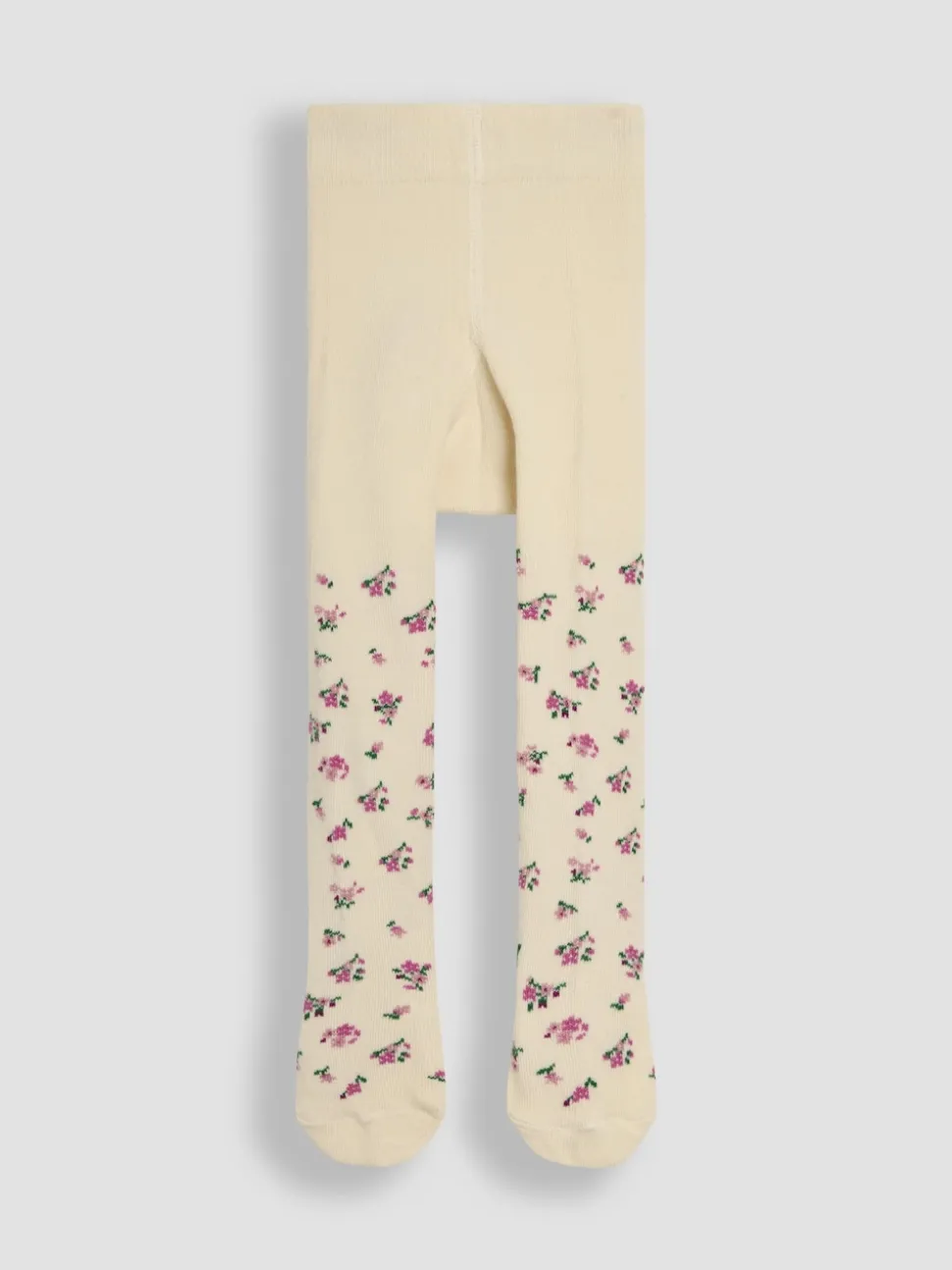 JoJo Maman Bébé Pastel Pink 2-Pack Cotton Rich Tights