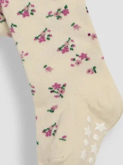 JoJo Maman Bébé Pastel Pink 2-Pack Cotton Rich Tights