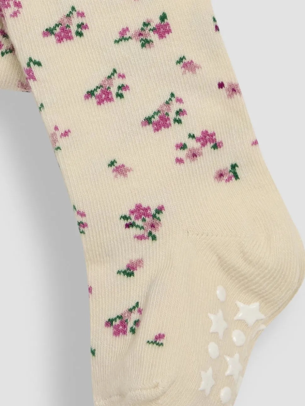 JoJo Maman Bébé Pastel Pink 2-Pack Cotton Rich Tights