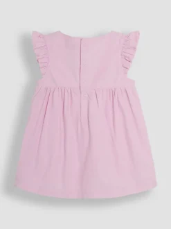 JoJo Maman Bébé Pink Baby Peter Rabbit Embroidered Dress and Body Set