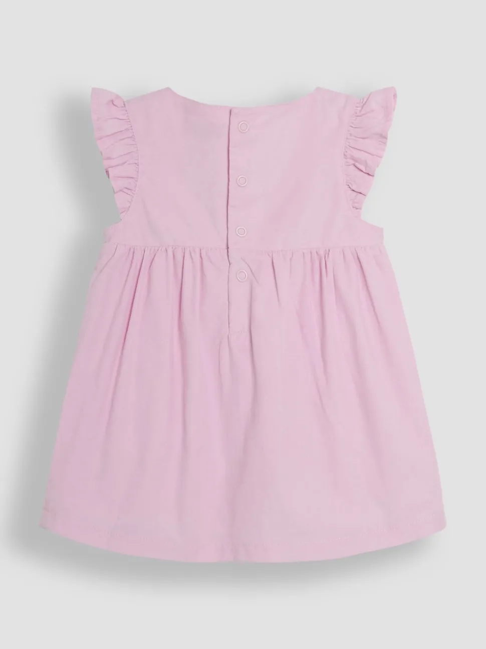 JoJo Maman Bébé Pink Baby Peter Rabbit Embroidered Dress and Body Set