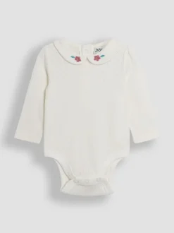 JoJo Maman Bébé Pink Baby Peter Rabbit Embroidered Dress and Body Set
