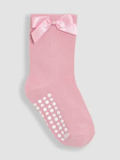 JoJo Maman Bébé Pink Bow Socks 2 Pack