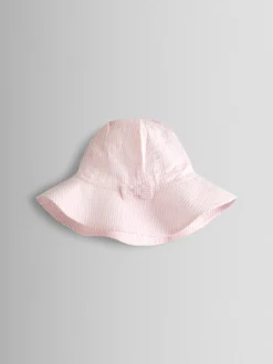 JoJo Maman Bébé Pink Bunny Embroidered Baby Dress, Knicker & Hat Set