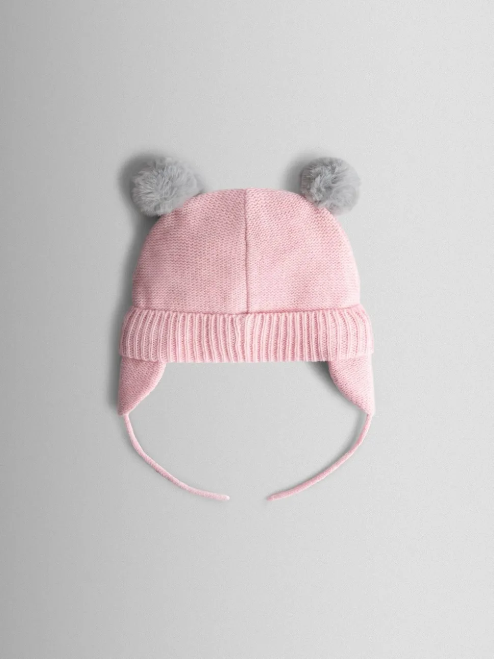JoJo Maman Bébé Pink Cat Pom Pom Hat