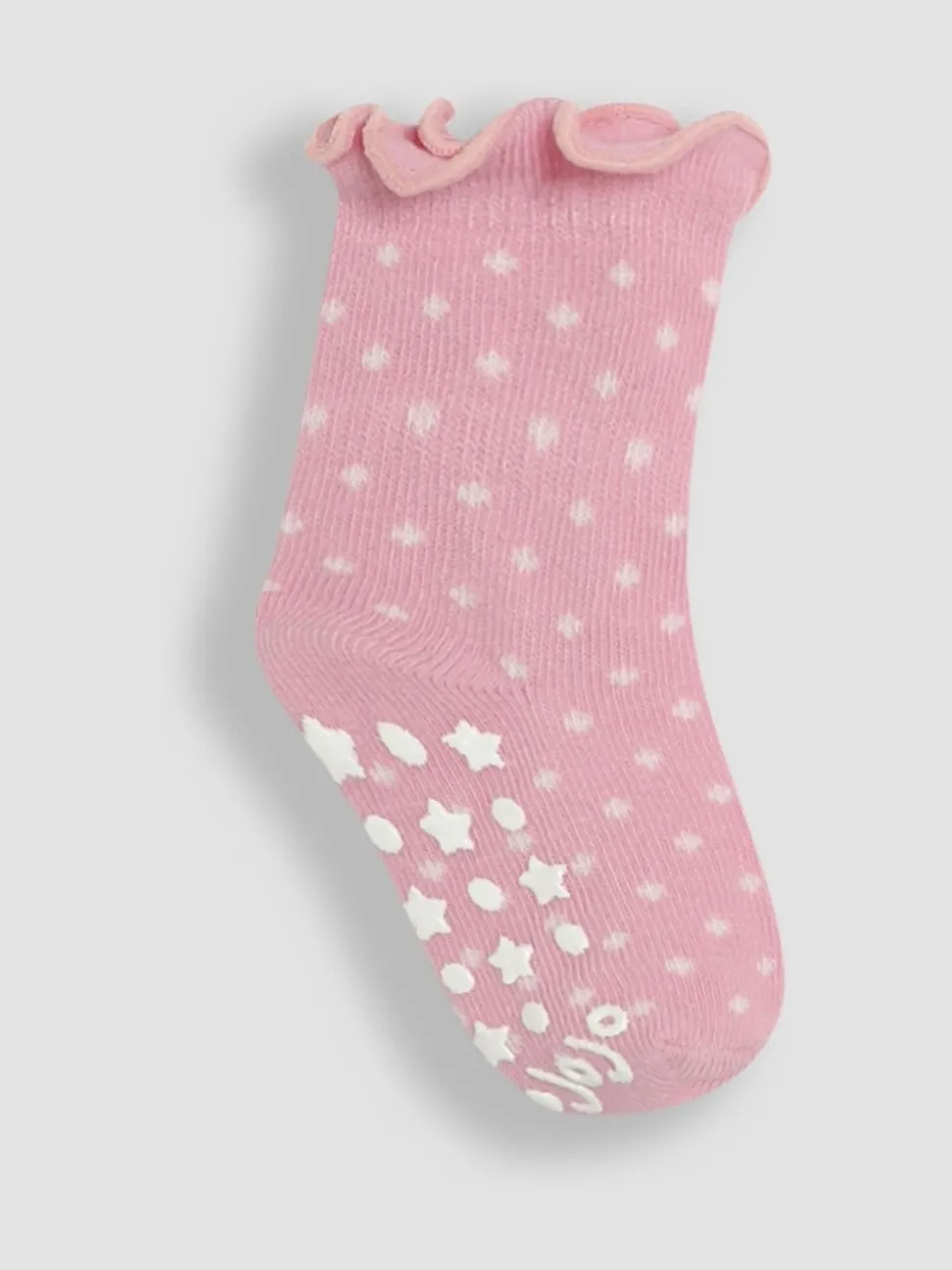 JoJo Maman Bébé Pink Cotton Frill Socks 3 Pack