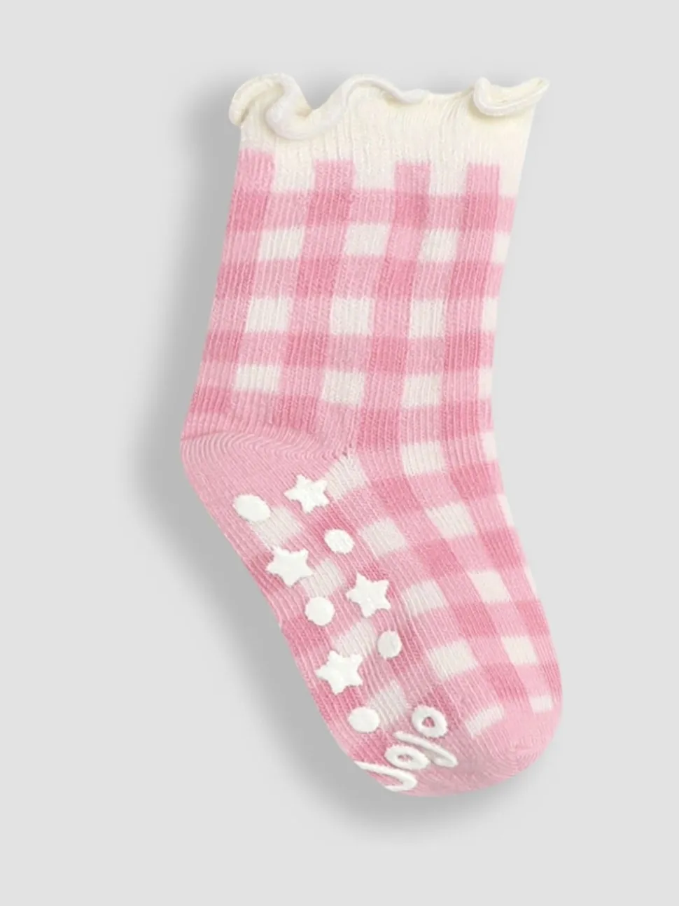 JoJo Maman Bébé Pink Cotton Frill Socks 3 Pack