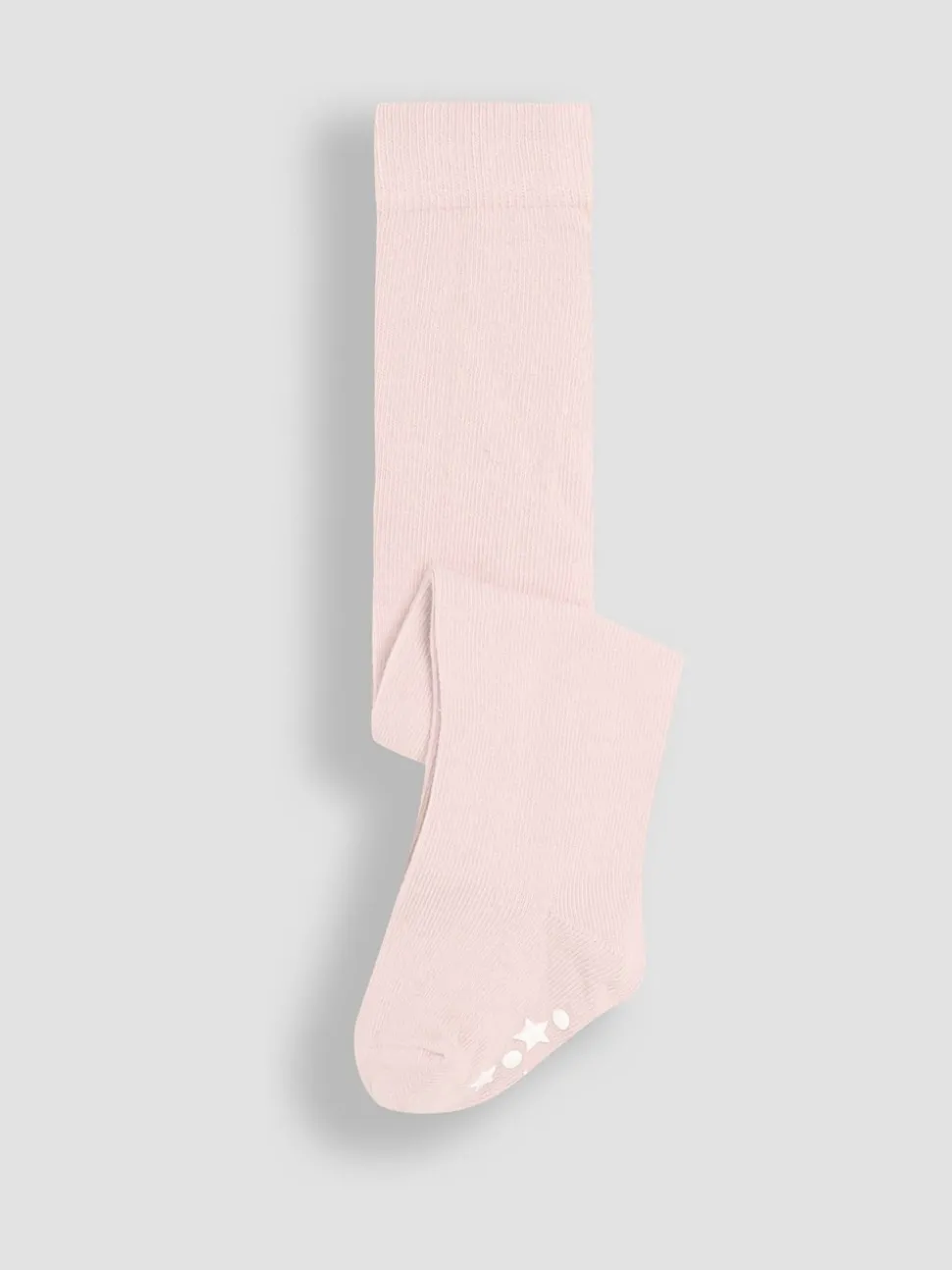 JoJo Maman Bébé Pink Cotton Rich Plain Tights