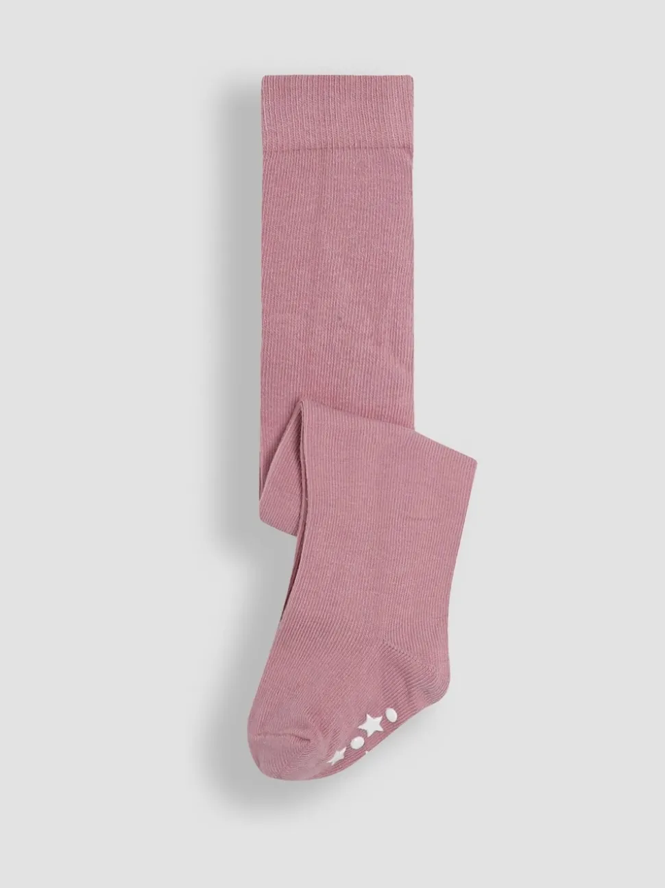 JoJo Maman Bébé Pink Cotton Rich Plain Tights