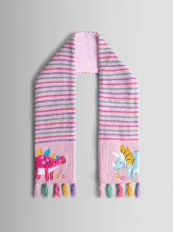 JoJo Maman Bébé Pink Dino Scarf
