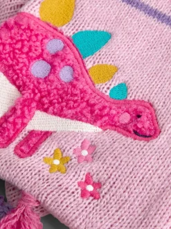 JoJo Maman Bébé Pink Dino Scarf